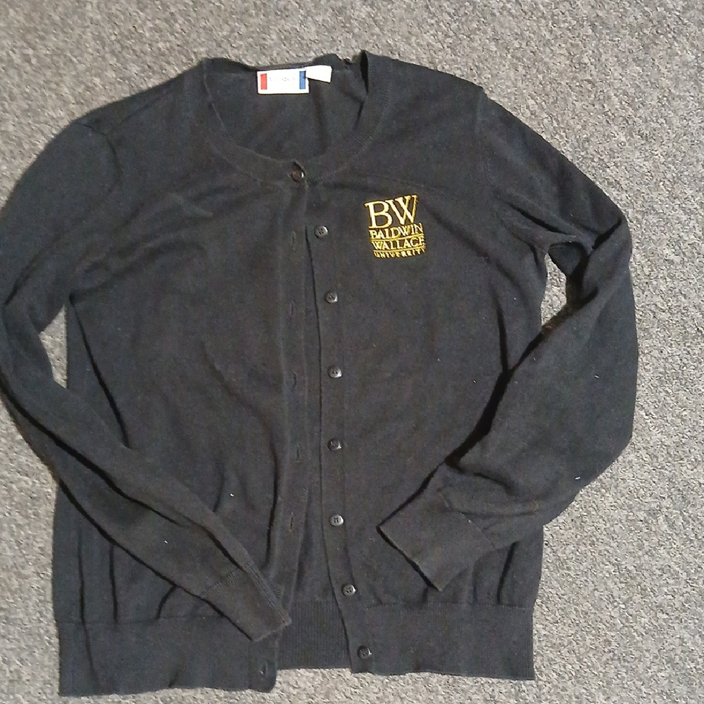 Y2k BW University Black Cardigen